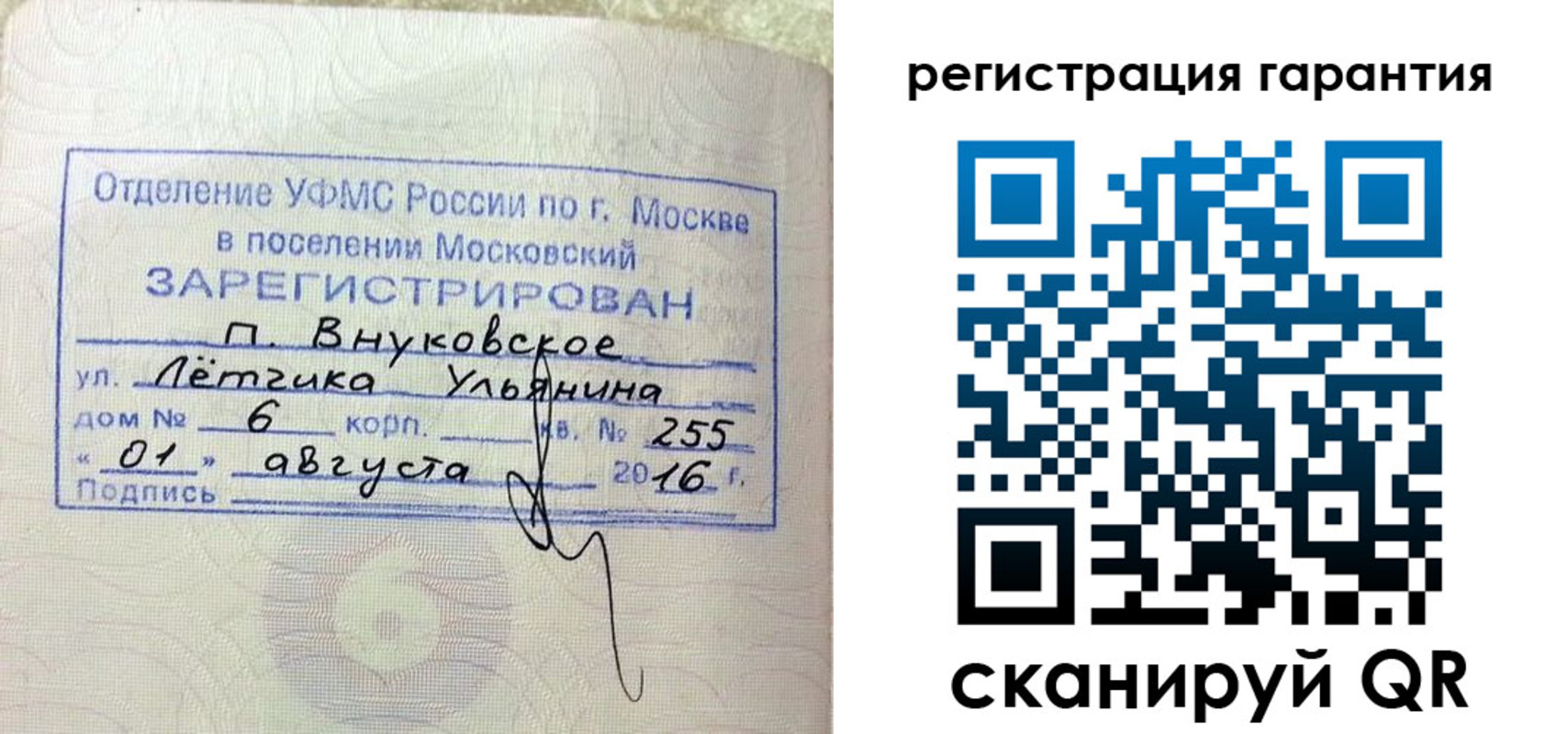 прописка штамп в Оленегорске